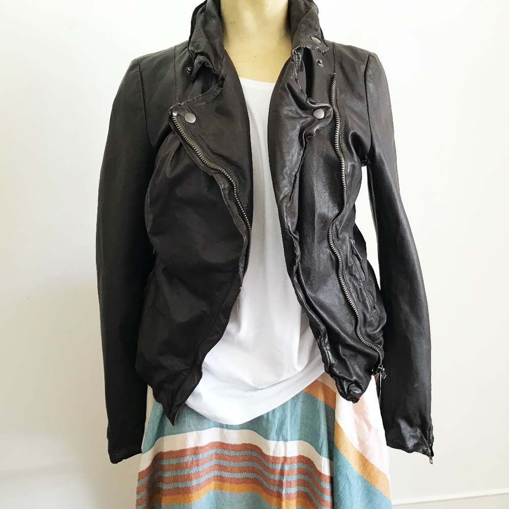 Muubaa Monteria leather jacket size UK10/US6